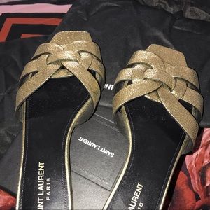 Ysl flat sandals